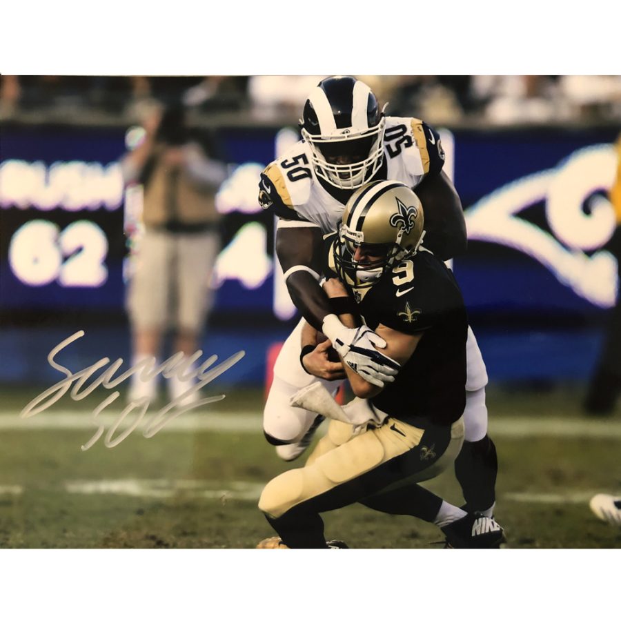 Signed Samson Ebukam LA Rams Photo